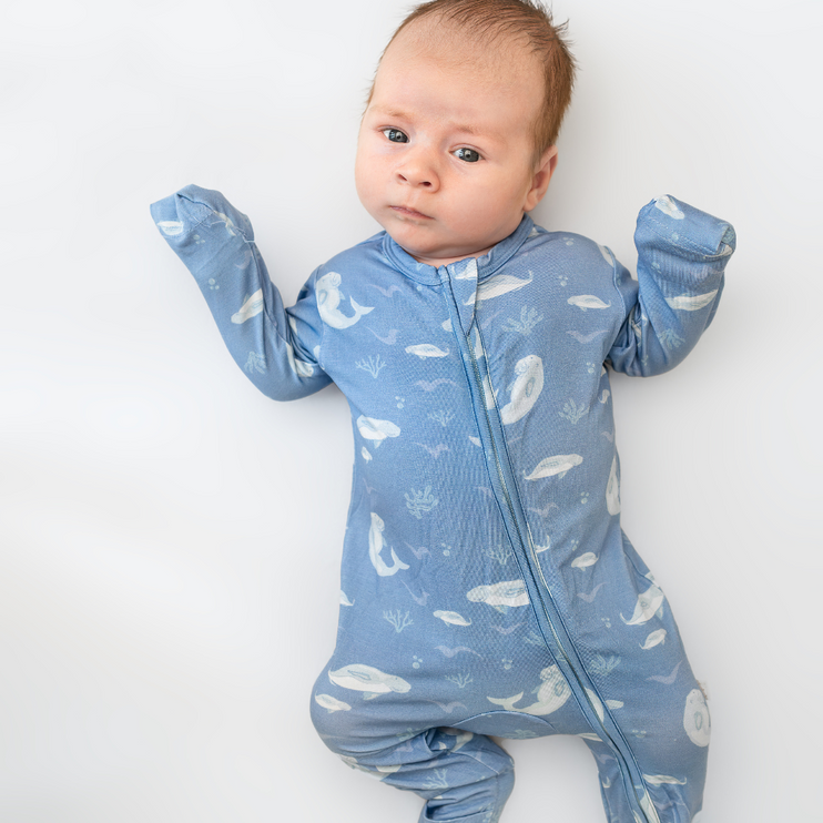 blue zippie dugong sleepwear baby 