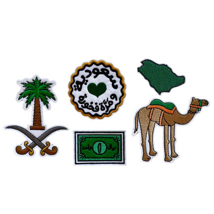 iron on patches for saudi national day