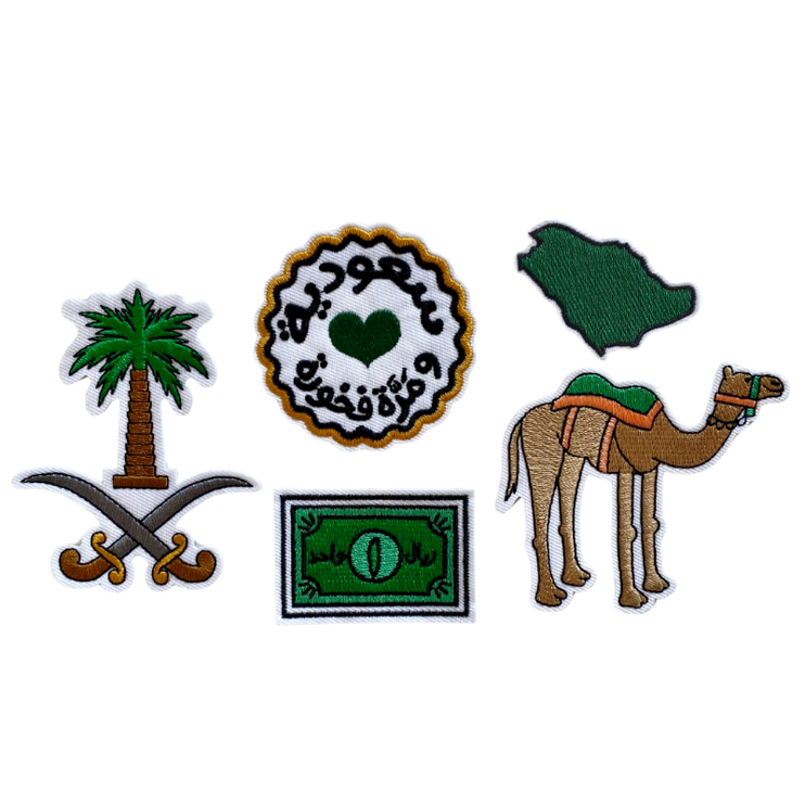 iron on patches for saudi national day