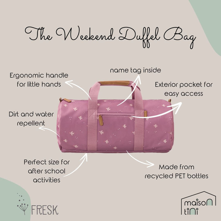 fresk duffel bag features