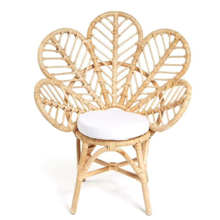 rattan flower chair