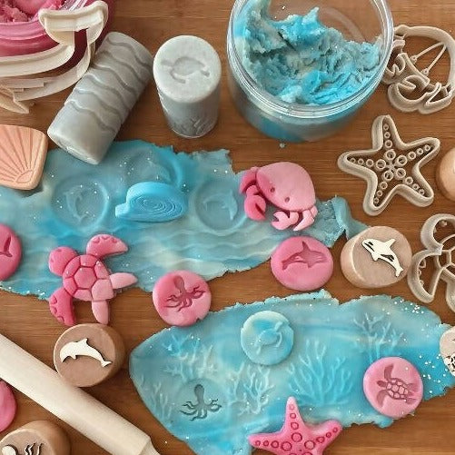 playdough set with stamps 